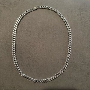 Vintage Monet silver toned chain necklace